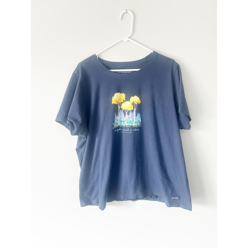 LIfe is Good Crush On Nature Blue Crusher Tee XXXL